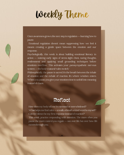 The Emotional Wellness Journal: 4 Weeks of Reflection, Calm & Growth